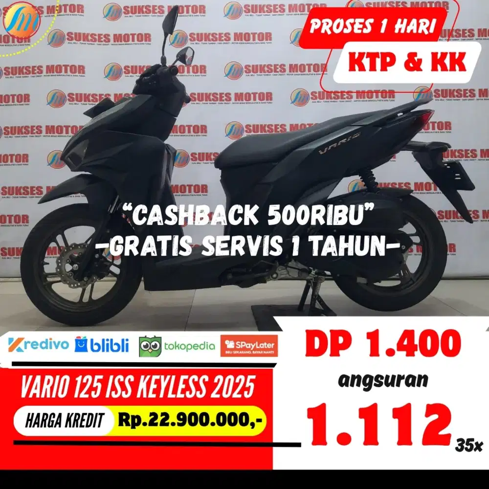 HONDA VARIO 125 ISS KEYLESS 2025 KREDIT MURAH ANGSURAN TERJANGKAU