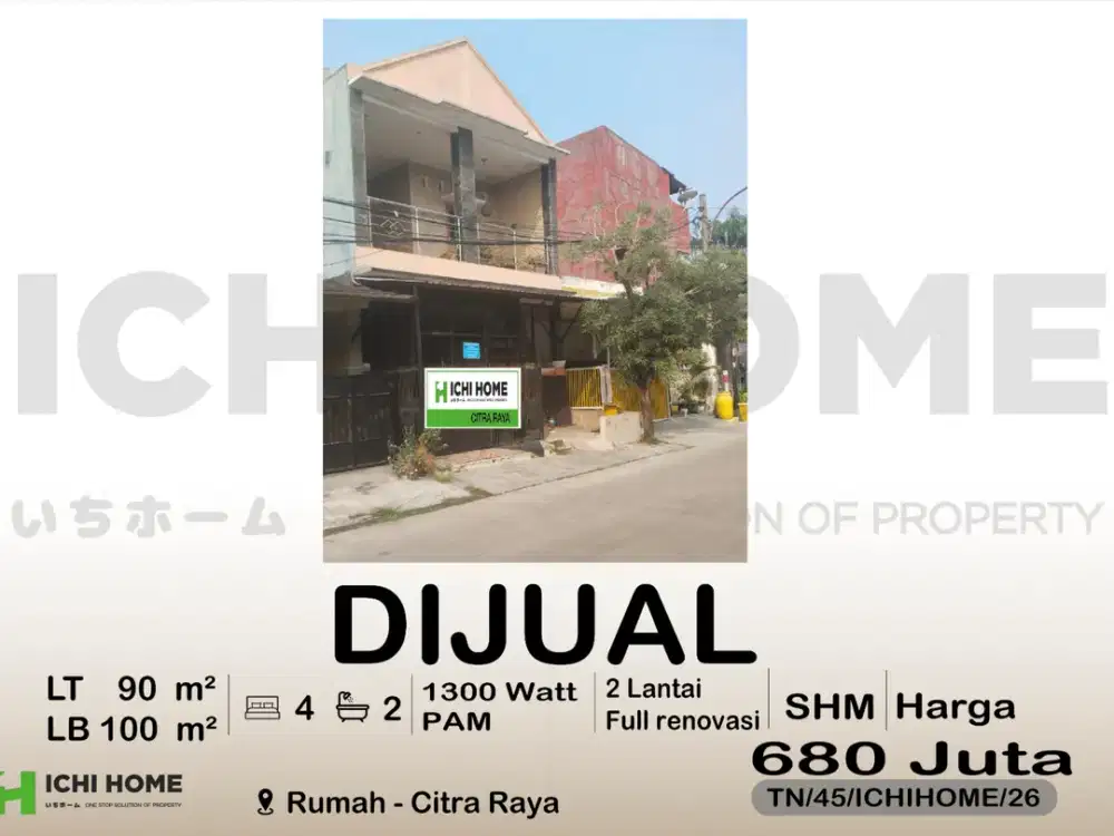Rumah Murah Idaman Sudah SHM di Citra Raya Tangerang