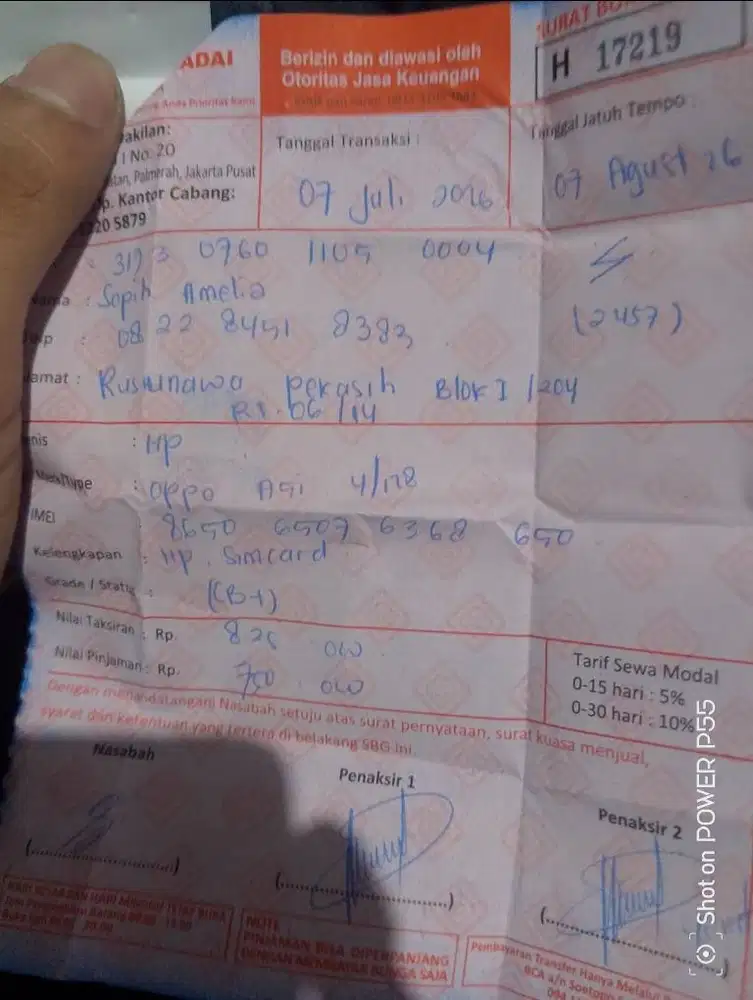 oppo a5i Ram 4+4/128  kelengkapan Hp only
