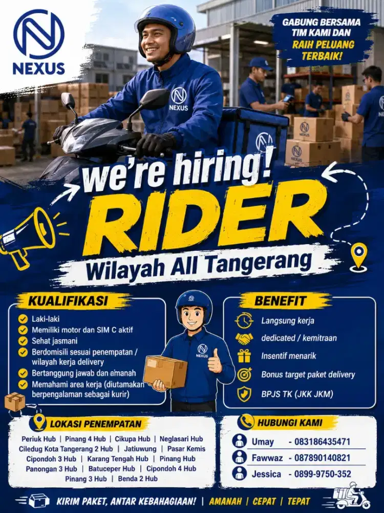 INFO LOKER KURIR SPX PASAR KEMIS HUB
