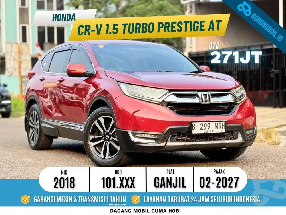 TERMURAH!!CRV 1.5 TURBO PRESTIGE AT 2018  SIAP PAKAI