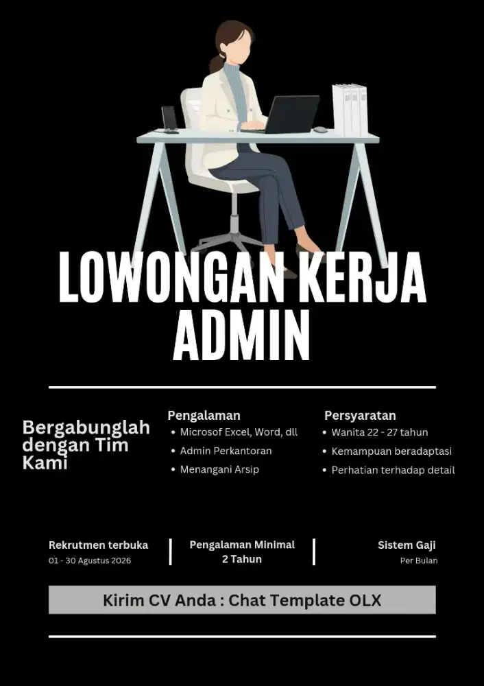 Lowongan Kerja Admin Dan Umum Hanya Untuk Wanita Depok Jawa Barat