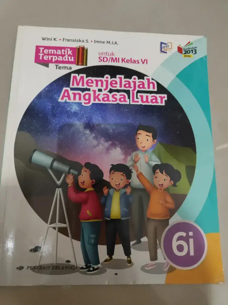 Buku Tematik IPA kls 6i penerbit Erlangga