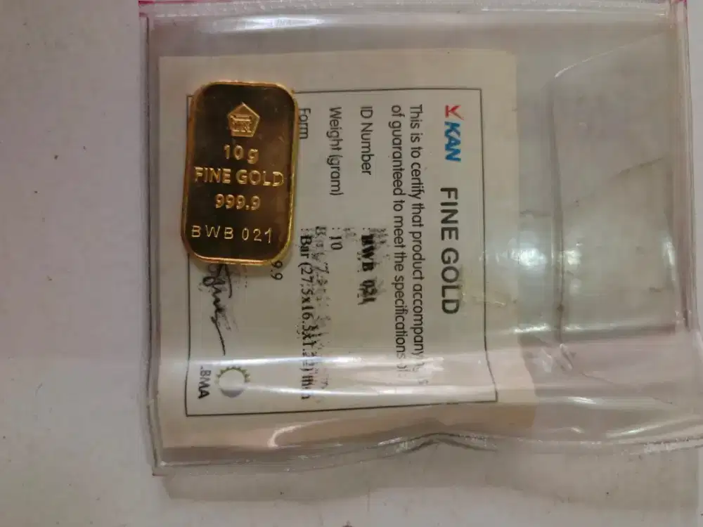 LOGAM MULIA ANTAM 10 GRAM – CERTICARD RESMI | INVESTASI PREMIUM