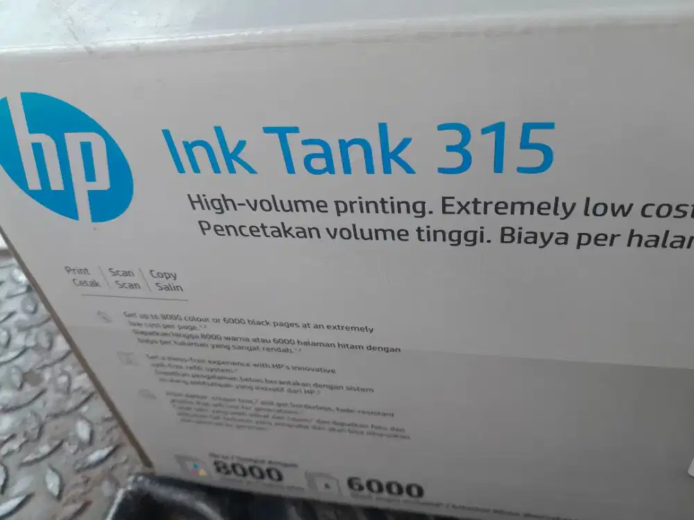 Printer s3cind  hp ink tank 315