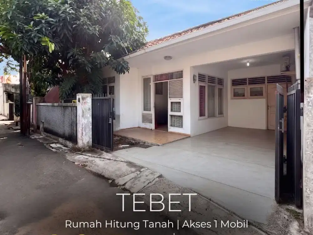 TERMURAH !! DI JUAL RUMAH SIAP HUNI LOKASI STRATEGIS DI TEBET UTARA, AKSES MUDAH, NEGO !!