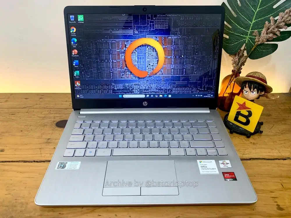 Laptop HP 14s-dk1xxx AMD Athlon Silver 3050U RAM 8 / 512 SSD Kerja