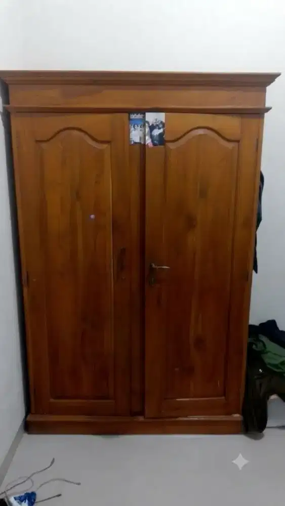 Jual lemari jati 2 pintu