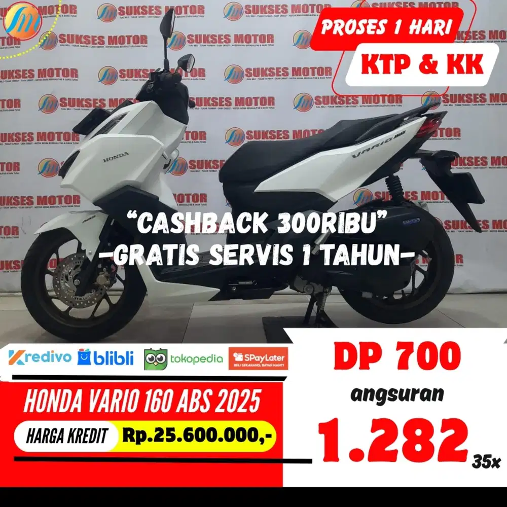 HONDA VARIO 160 ABS 2025 KREDIT DP CUMA 700RIBU ANGSURAN TERJANGKAU