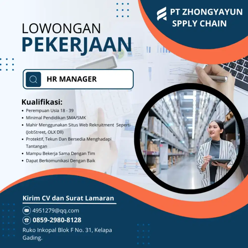 LOWONGAN KERJA  PT ZHONGYAYUN SUPPLY CHAIN
