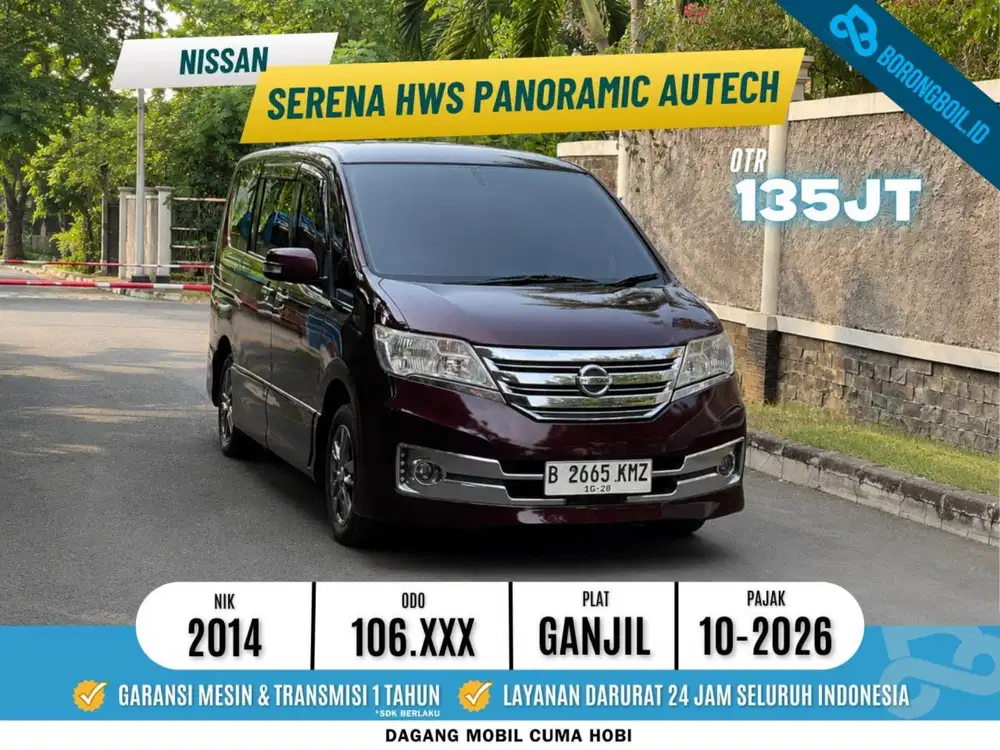 TAdp 12 JUTA || NISSAN SERENA HWS PANORAMIC AUTECH AT 2014