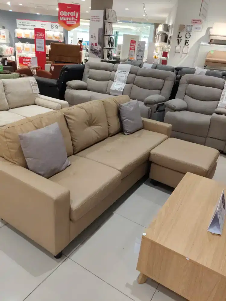 sofa L 3seat + 1 ottoman