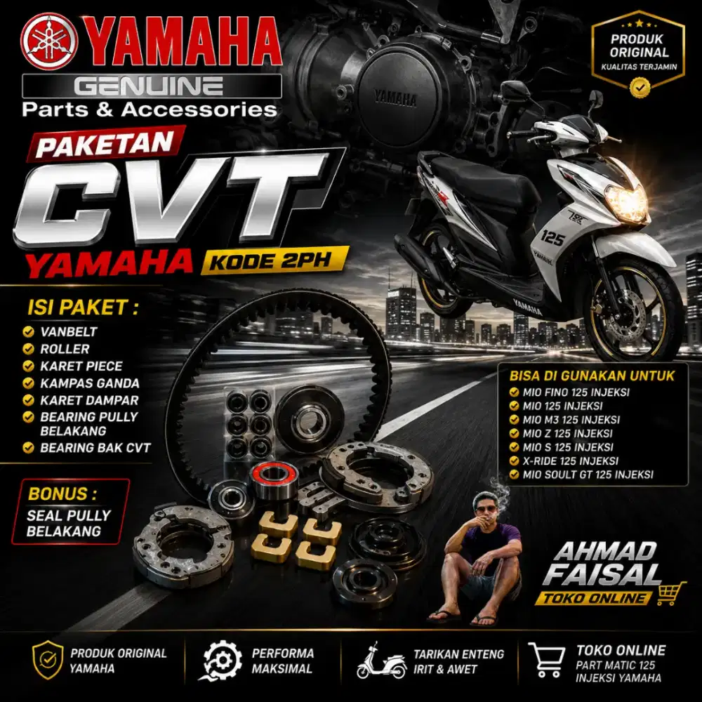 Paketan CVT kode 2 PH Yamaha 125 injeksi