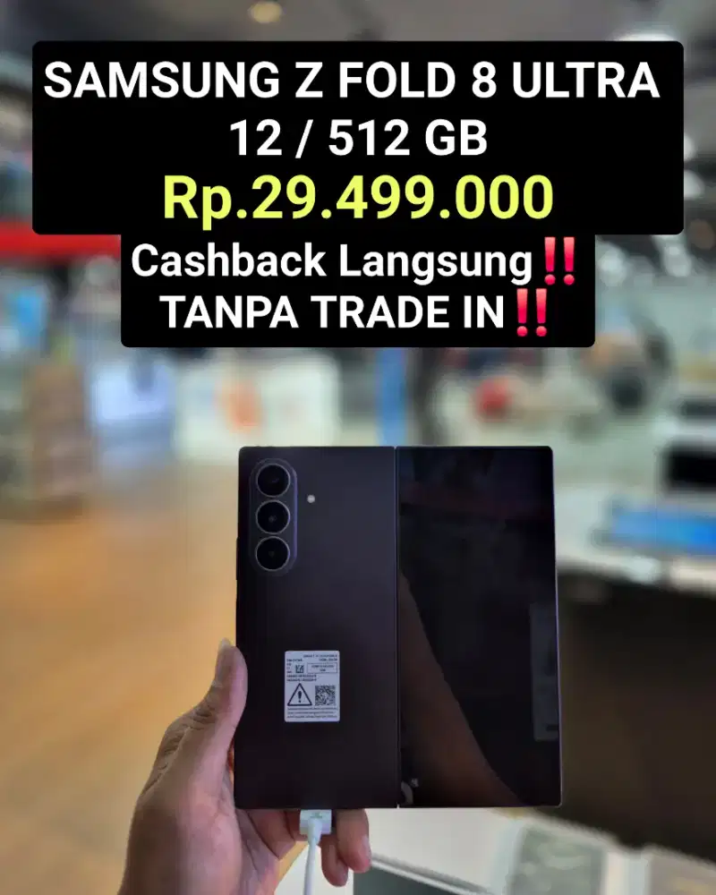 Samsung Z FOLD 8 ULTRA 12 / 512GB BANYAK FREE NYA (CEK DESKRIPSI)