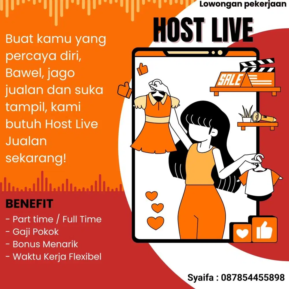 Lowongan kerja host live