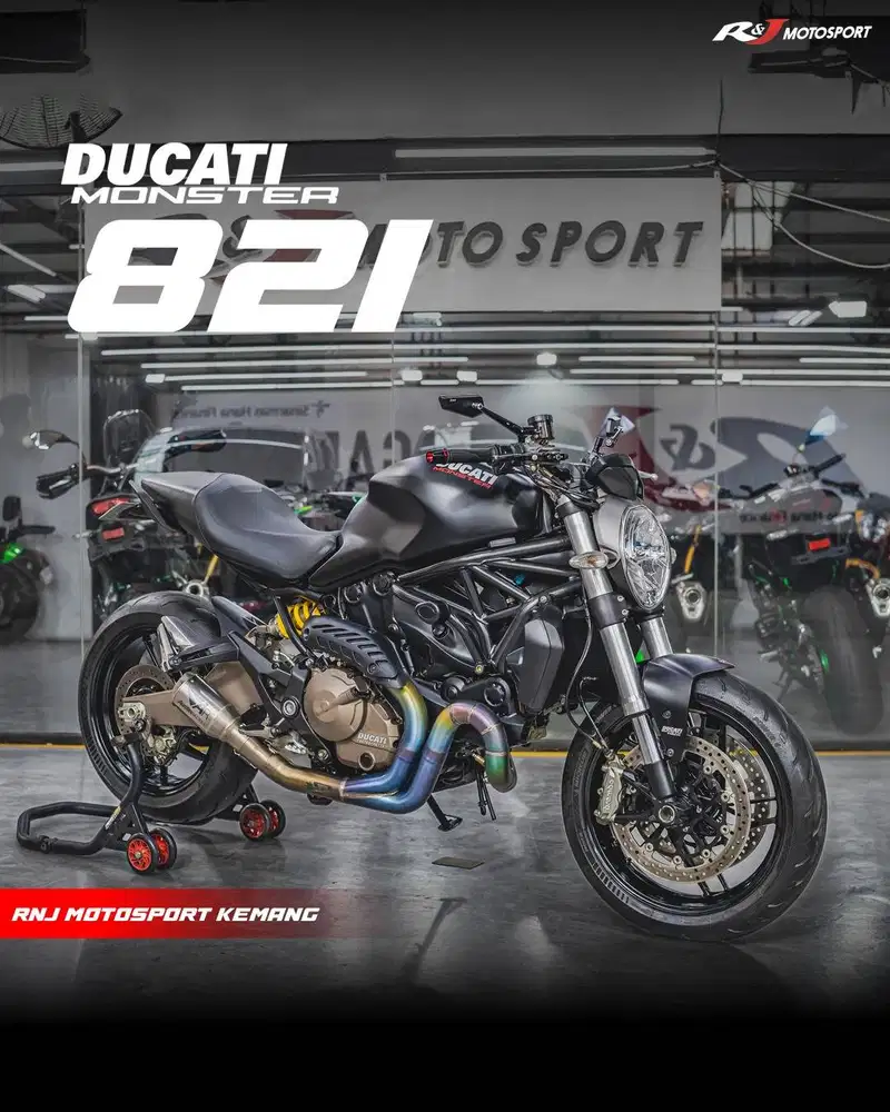 Ducati Monster 821 Nik 2016 KM 6.000an Knalpot Austin Racing