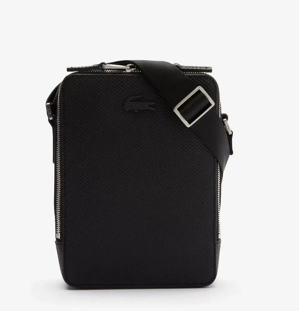 Tas Kamera Unisex Chantaco Matte Stitched Leather Vertical