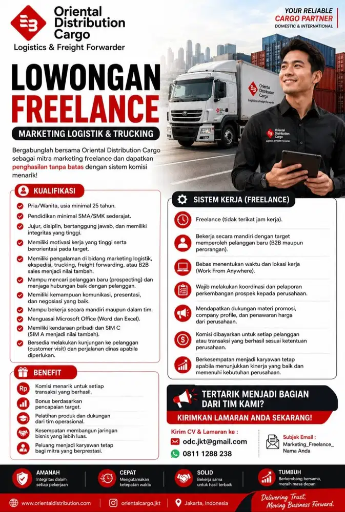 LOWONGAN KERJA MARKETING & SALES  FREELANCE
