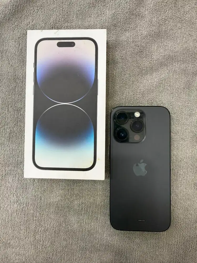Iphone 14 pro 128Gb black second resmi ibox mulus no minus no lecet
