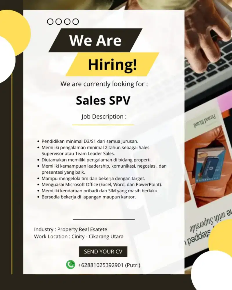 LOWONGAN SALES SPV