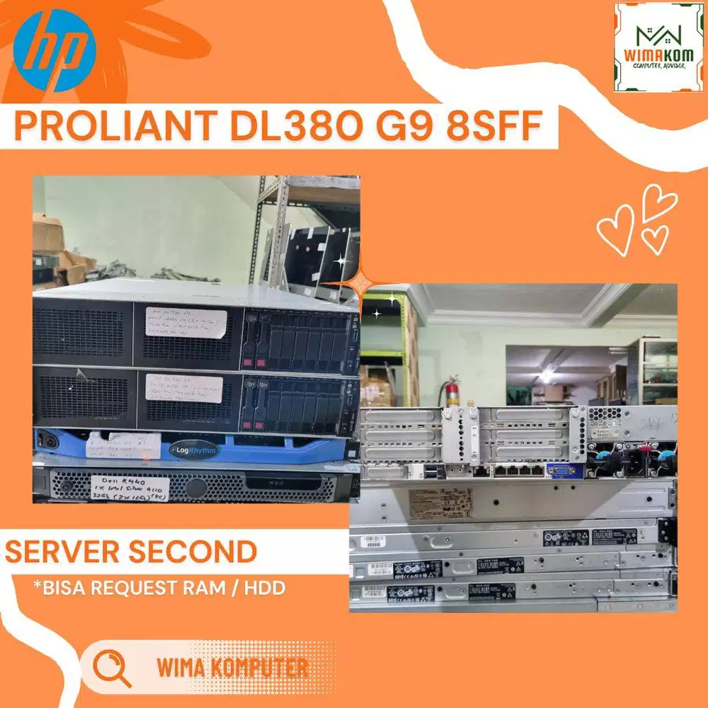 SERVER HP DL380 G9 8 SFF 2x XEON E5-2673V3 48 CORE RAM 128GB SAS 2TB
