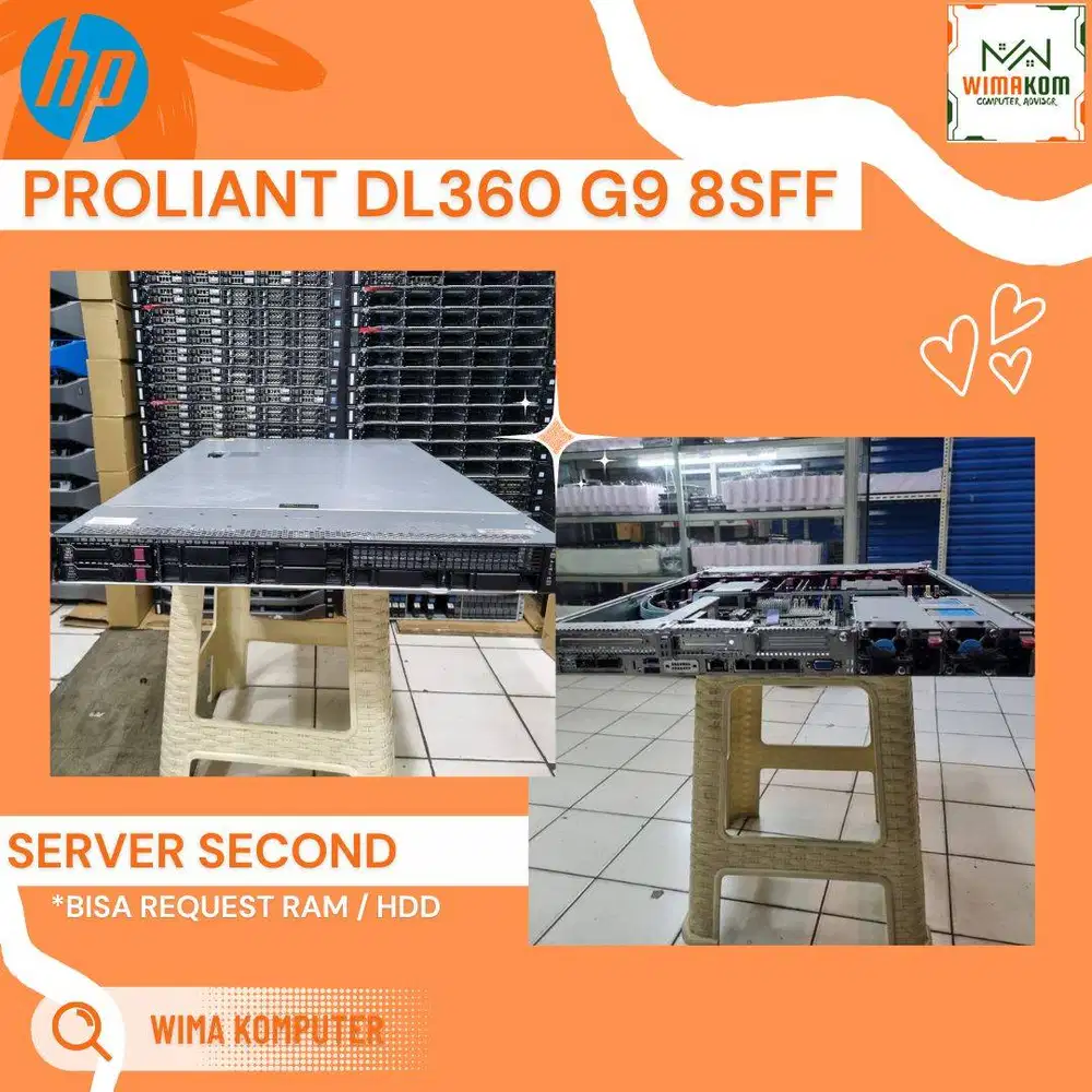 SERVER HP DL360 G9 8 SFF 2x XEON E5-2698V3 64 CORE RAM 128GB SSD 1TB