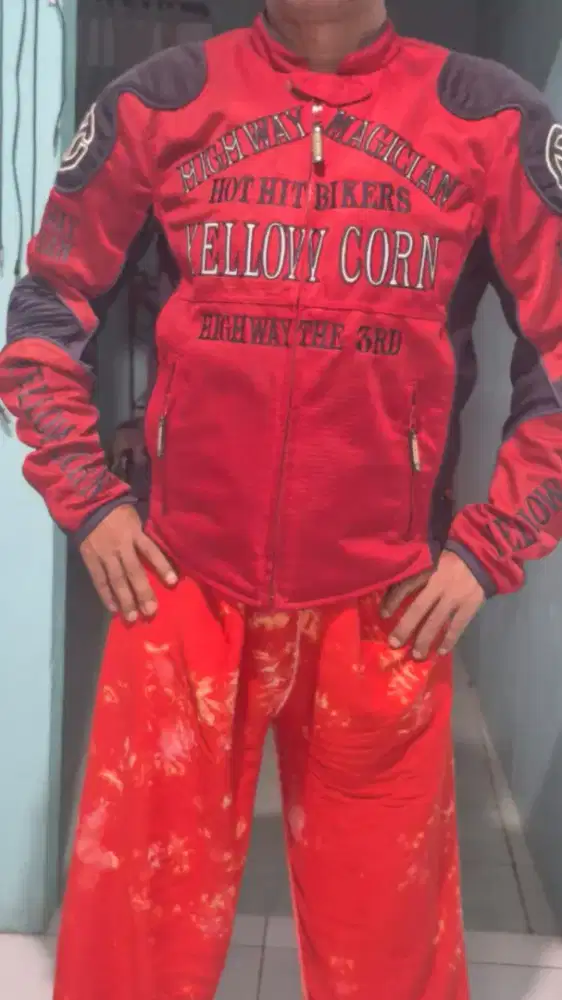 Jaket touring simpson dan yellowcorn size M