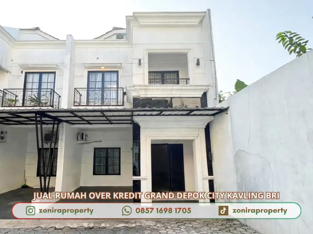 Jual Take Over Rumah 2 LT di GDC Grand Depok City Kavling BRI dkt Alun alun