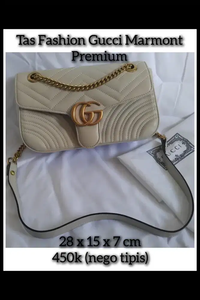 Tas fashion tas bahu tas selempang model GG Marmont