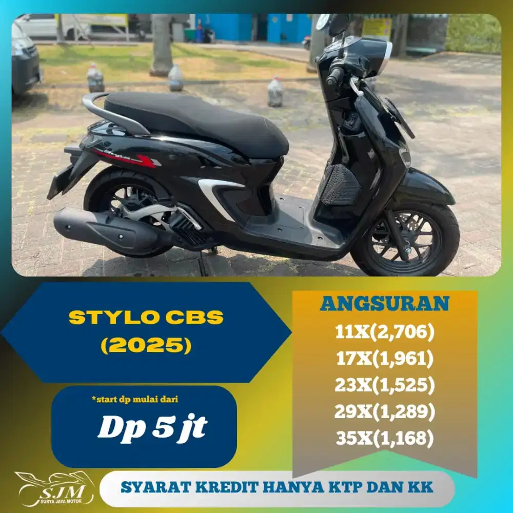 HONDA STYLO CBS 2025 CASH & KREDIT