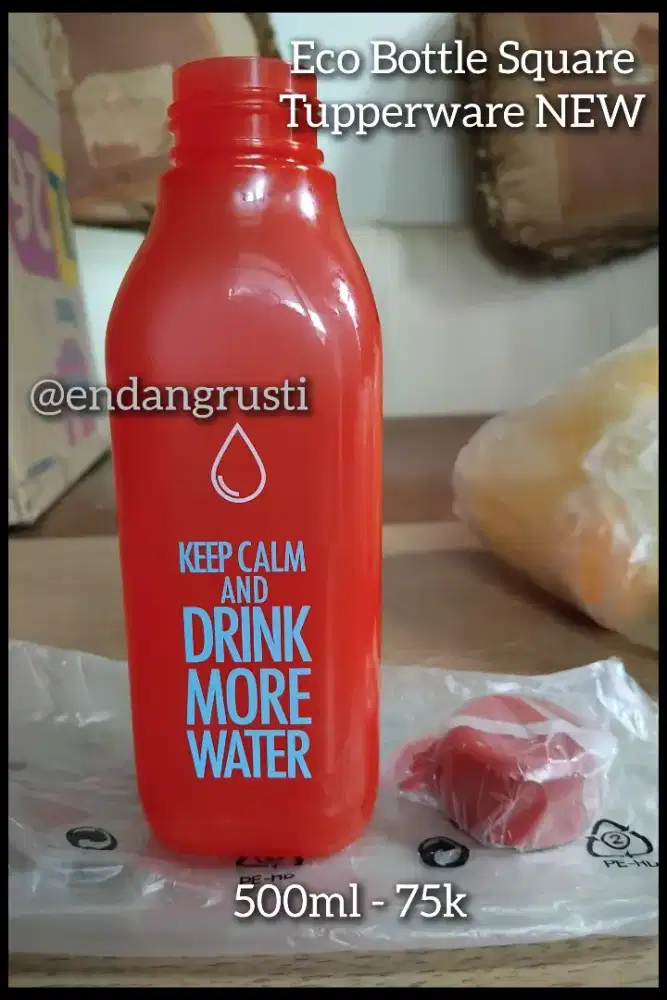 Tupperware Eco Bottle square botol minum 500ml
