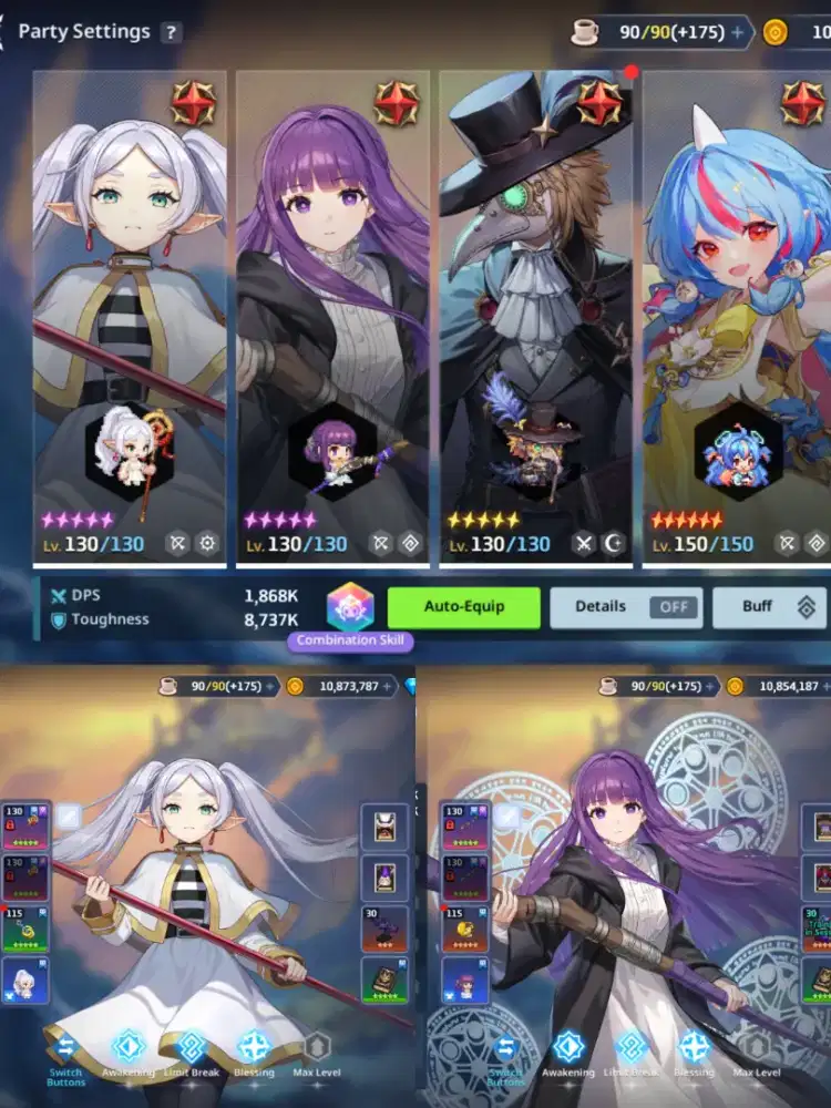 Jual Akun guardian tales frieren fern