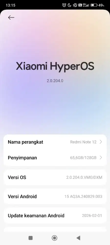 xiaomi note 12 4g