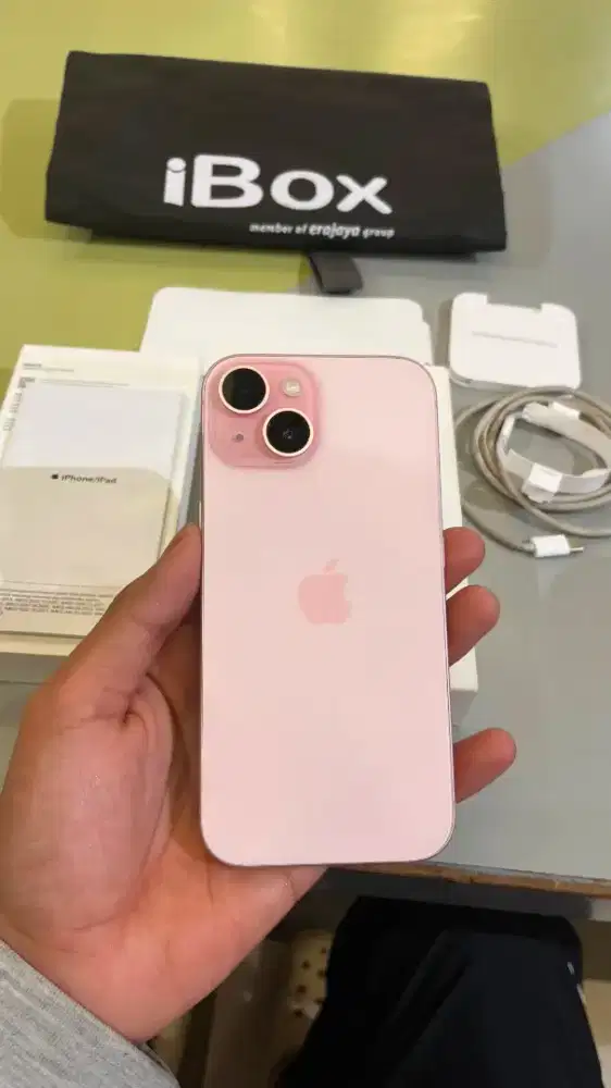 iPhone 15 pink 128 ibox mulus