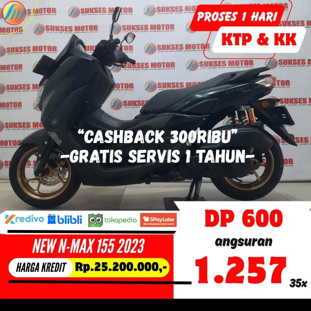 DP CUMA 600RIBU YAMAHA NEW N-MAX 155 2023 ANGSURAN TERJANGKAU KTP KK