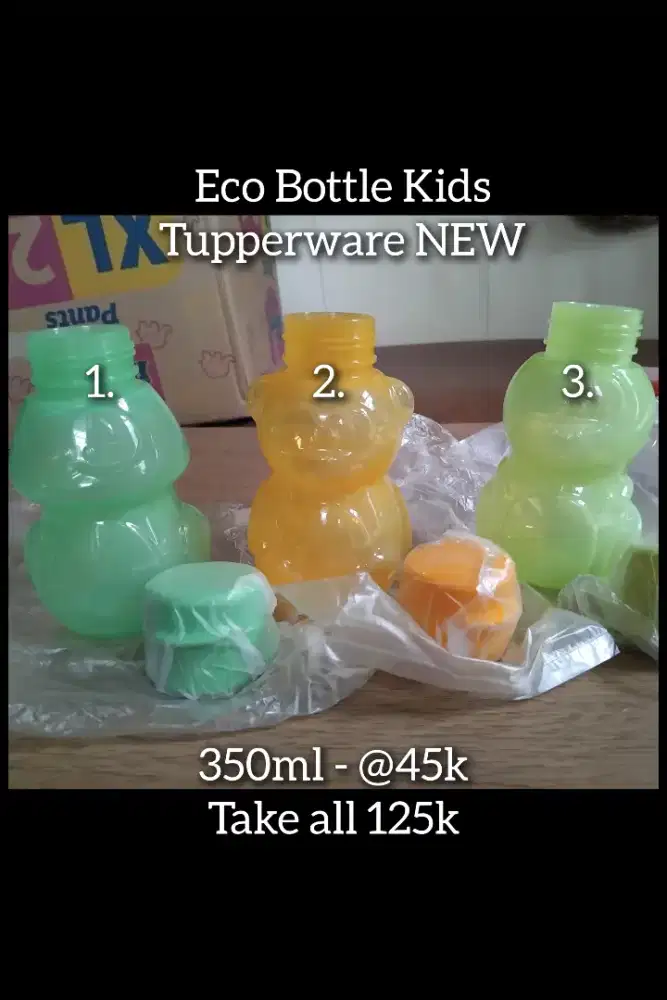 Tupperware Eco Bottle Kids botol minum 350ml