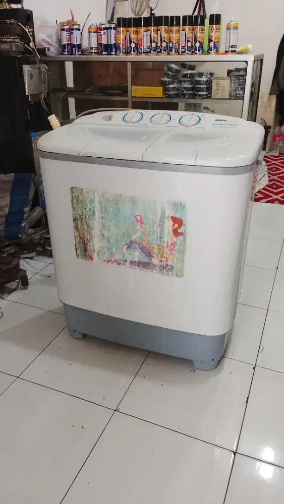 Mesin Cuci merk Sanyo uk 8kg