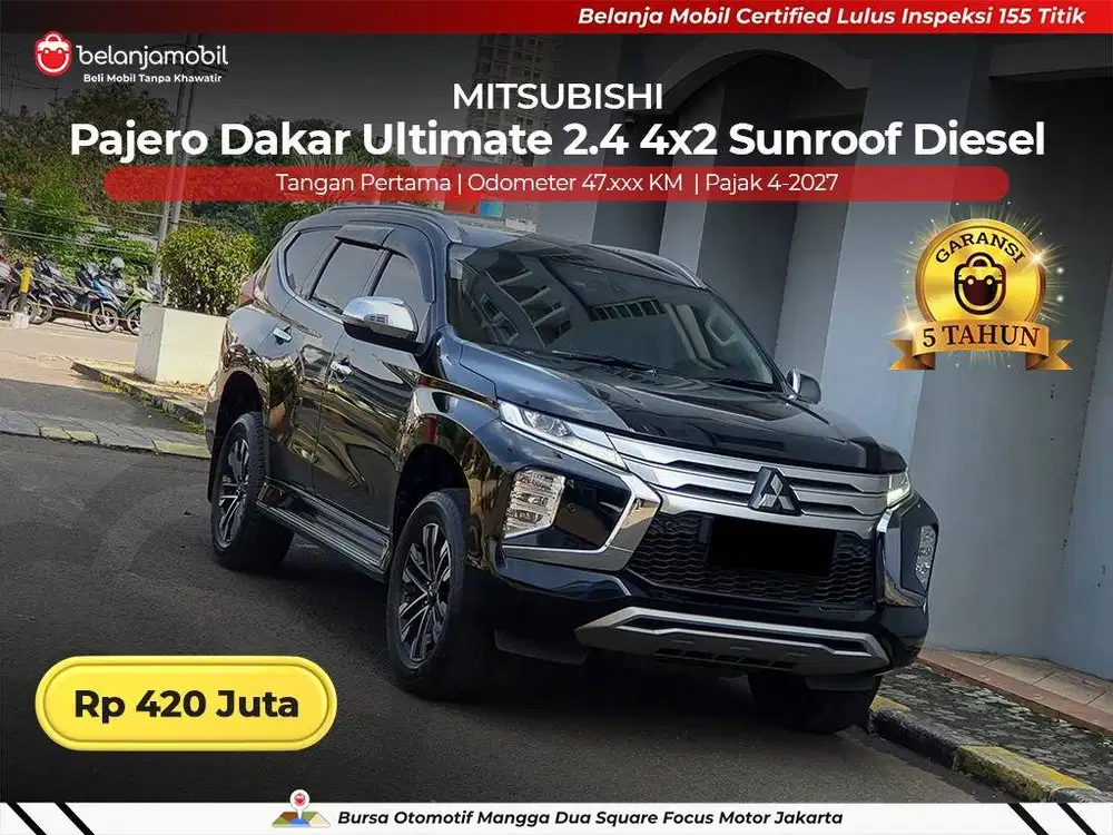 [ GARANSI 5TH ] Mitsubishi Pajero Dakar Ultimate 4x2 Diesel 2023/2024