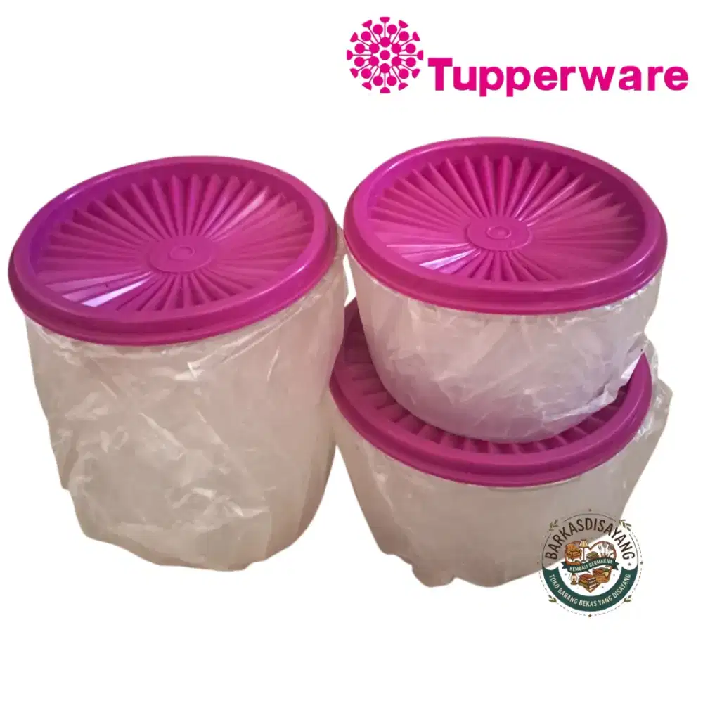 (NEW) JUAL MURAH 3PCS TOPLES TUPPERWARE DECO CANISTER UKURAN KECIL
