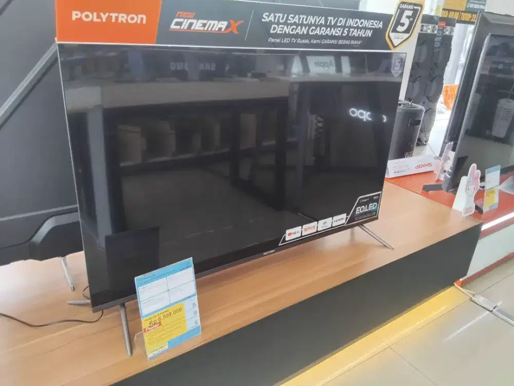 Promo Credit untuk TV Polytron pld 50qg 50inch Eqled Google Tv