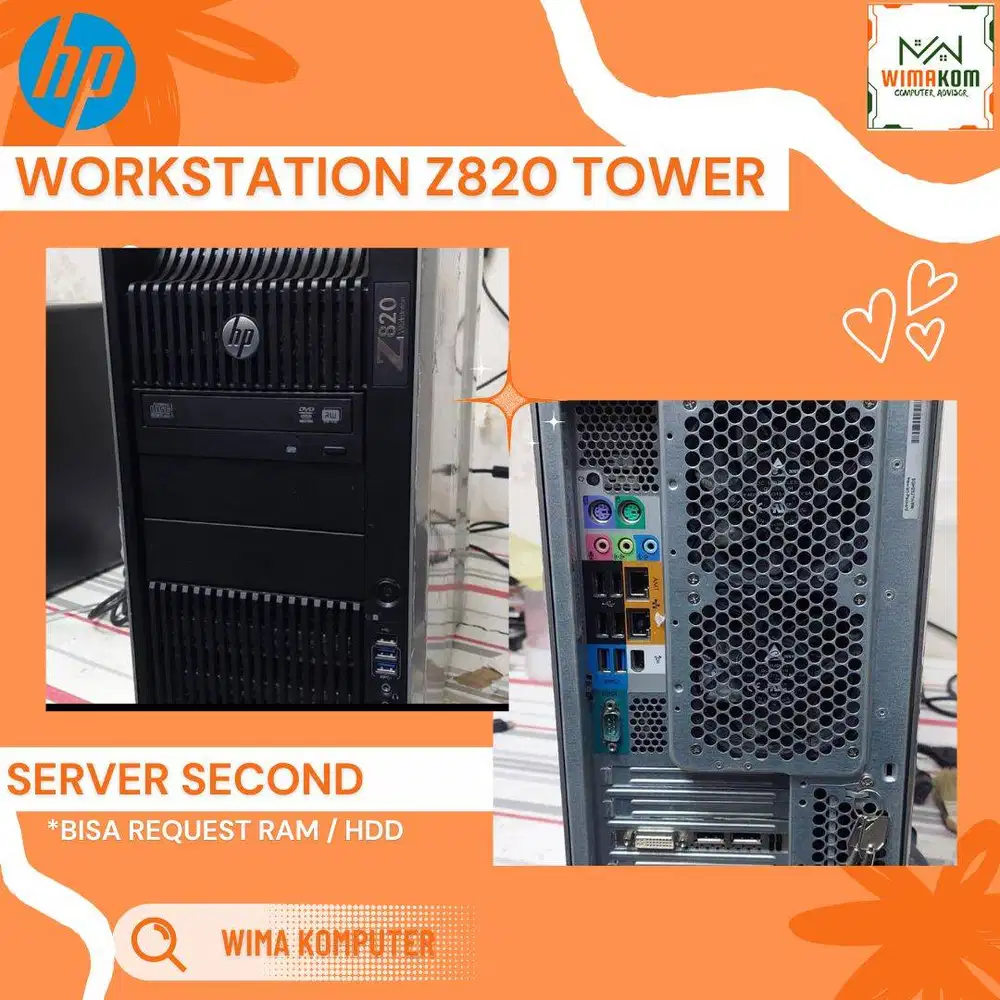 SERVER HP Z820 2x XEON E5-2670V2 40 CORE RAM 128GB HDD 1TB VGA K4000