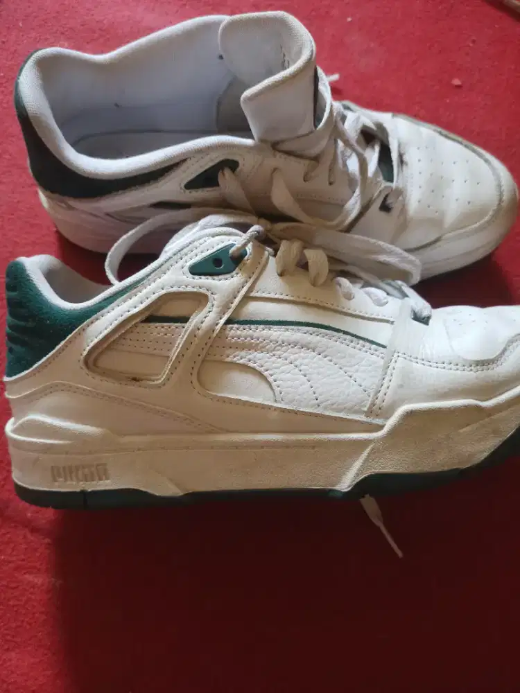 Sepatu Puma Slipstream tipe 388549 03 warna putih dan hijau