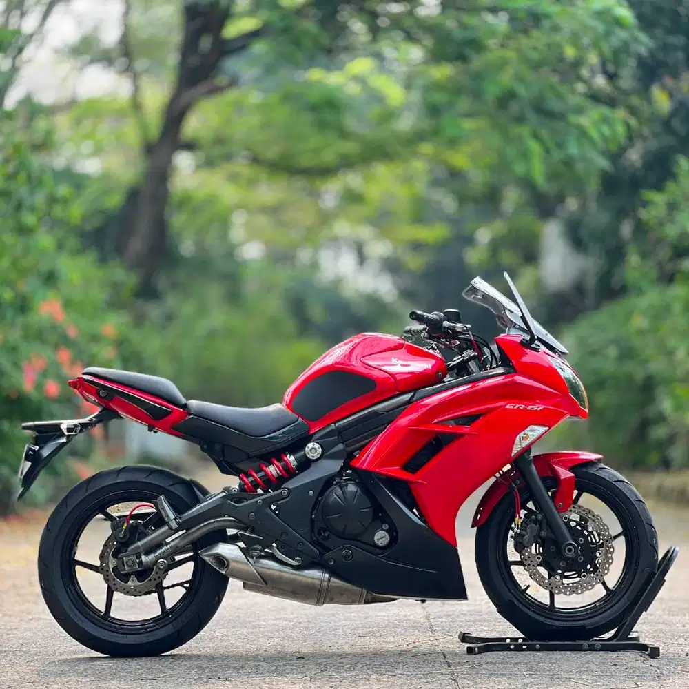 KAWASAKI ER6F 650 MERAH 2012 KM 22K PAJAK PANJANG SIAP JALAN