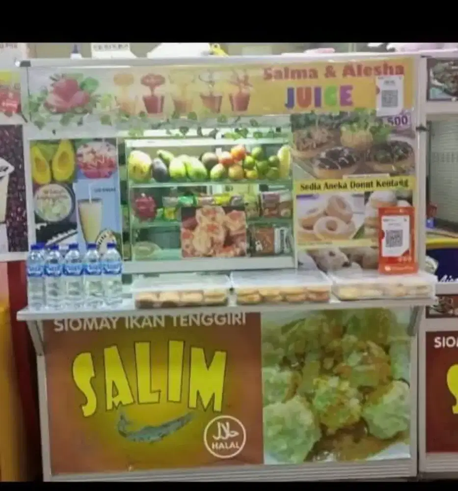 gerobak minuman dan makanan