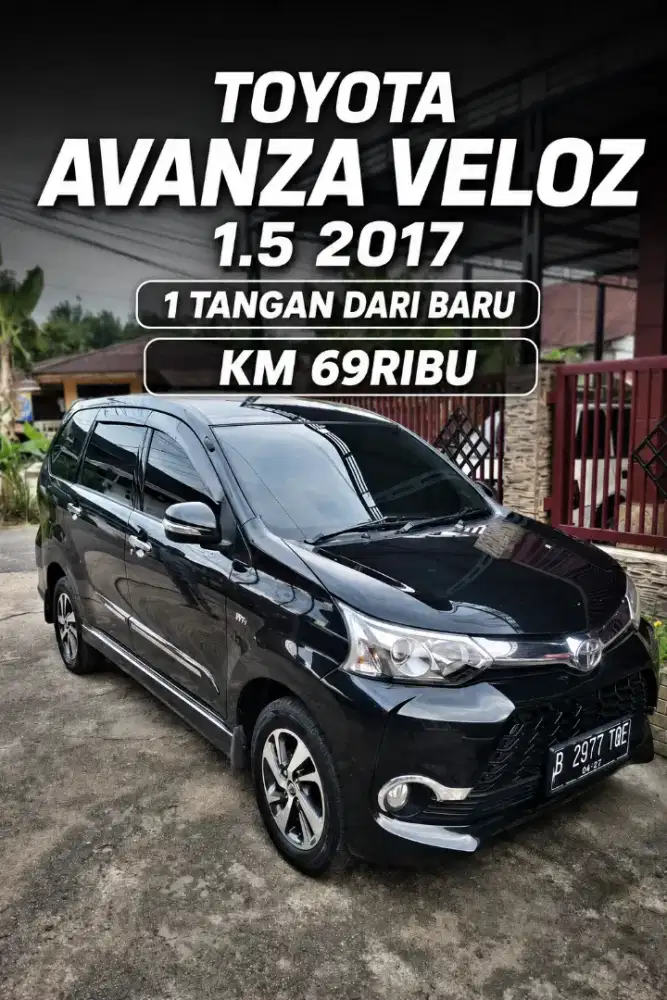 2017 Toyota Veloz 1.5 Manual - Km 69ribu