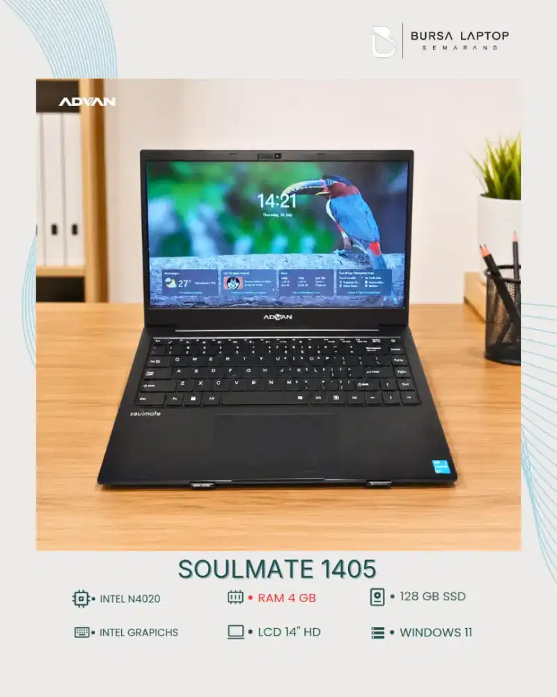 Laptop Advan Soulmate N4020 - 4GB - 128 GB