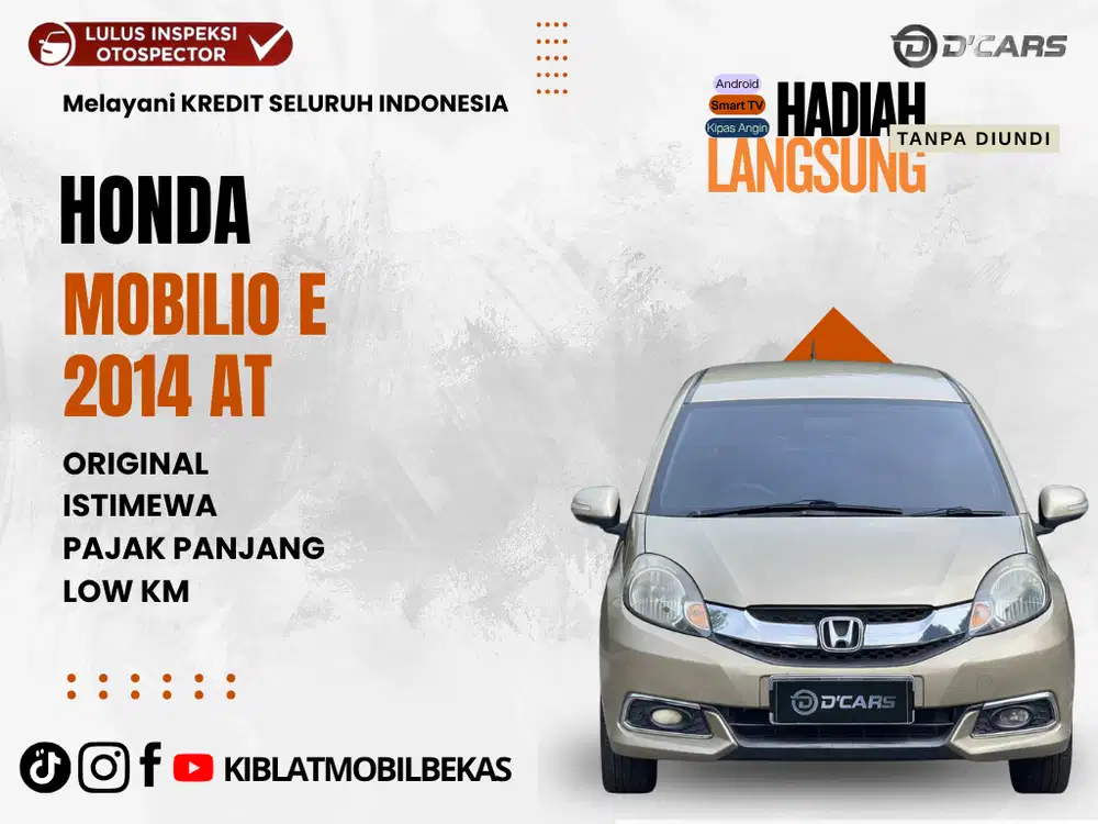 DIJUAL DP 20JT AN HONDA MOBILIO E MATIC 2014