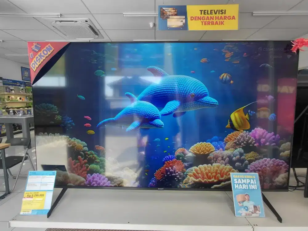 TV SHARP 65 INCH 4K GOOGLE TV 180 Watt