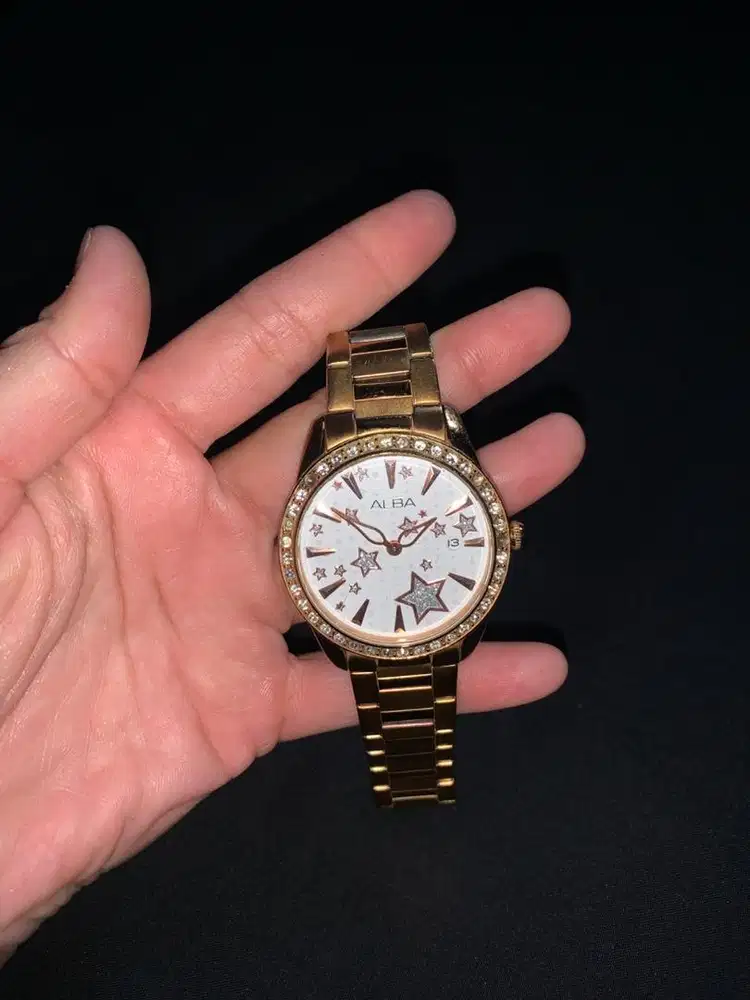 Jam tangan analog Alba stainless steel