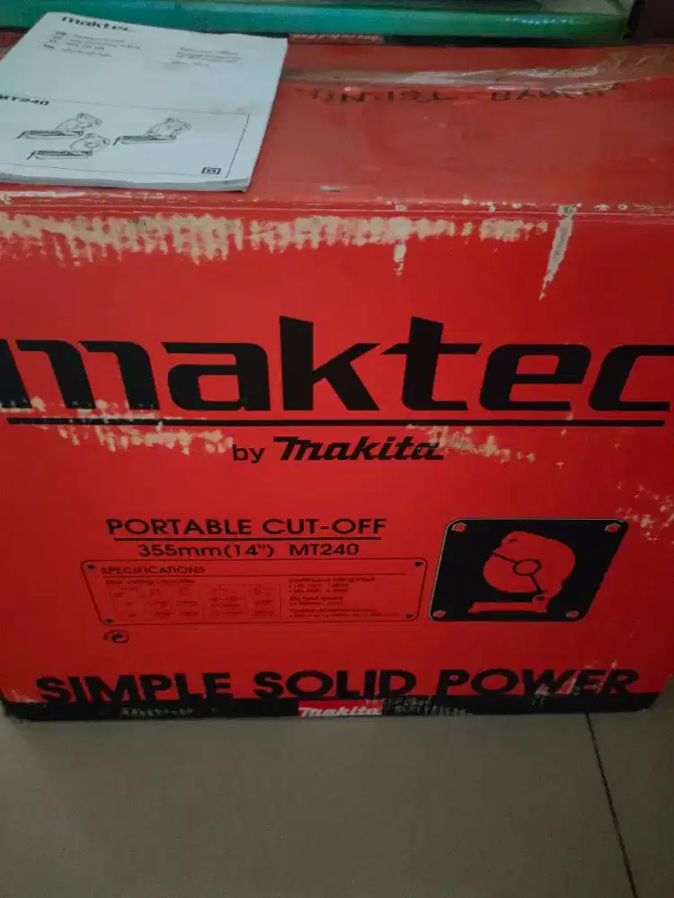Portable cut off 355mm 14 MT240